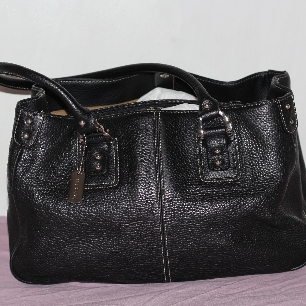 Tig & Co Genuine Leather Black Purse